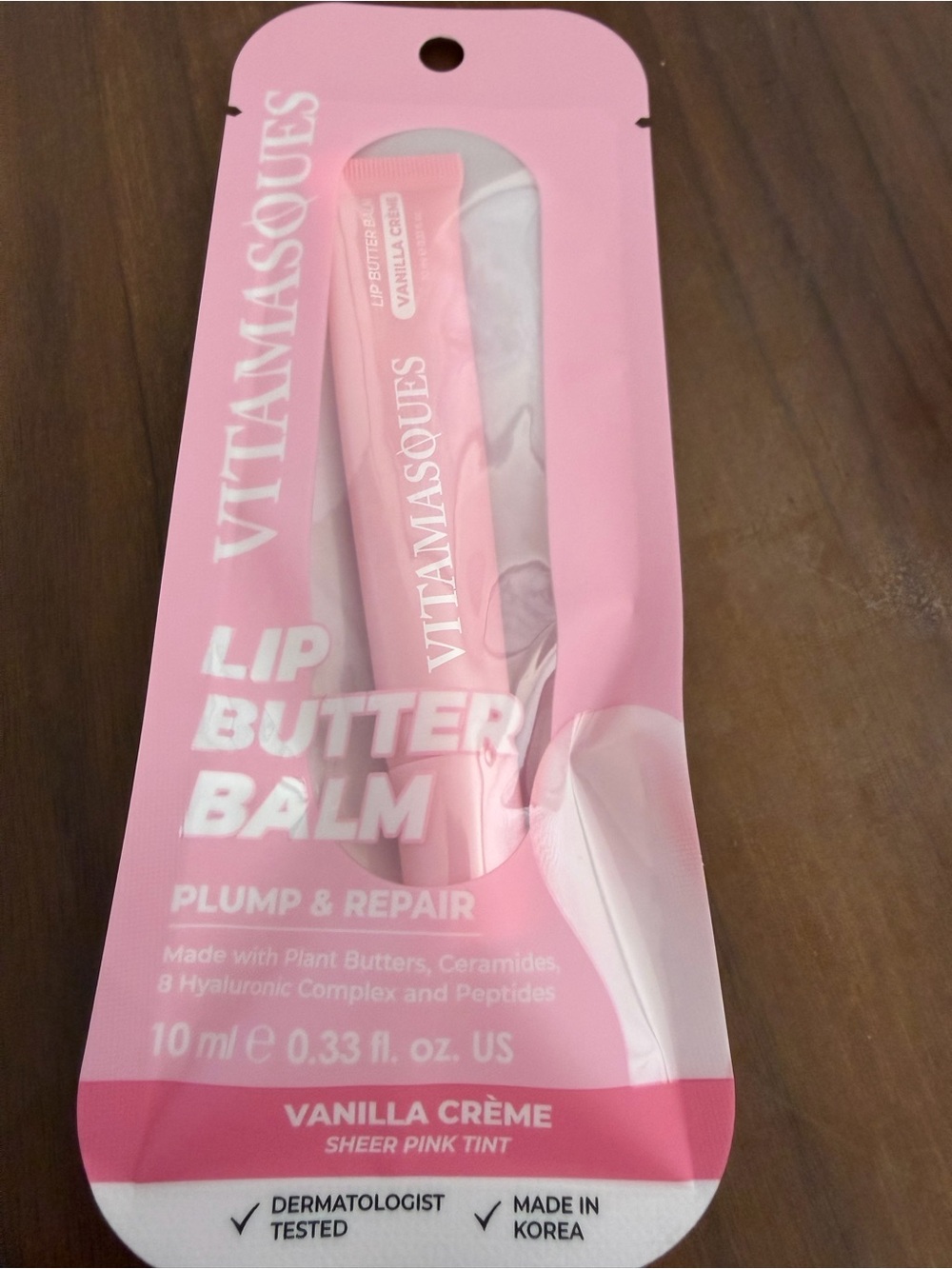 VITAMASQUES Lip Butter Balm - Vanilla Crème (Sheer Pink)